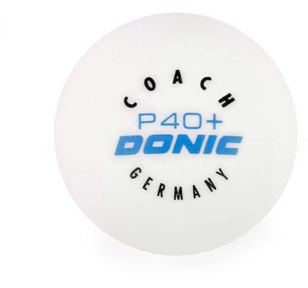 Boîte 120 balles tennis de table plastique Donic Coach 40+