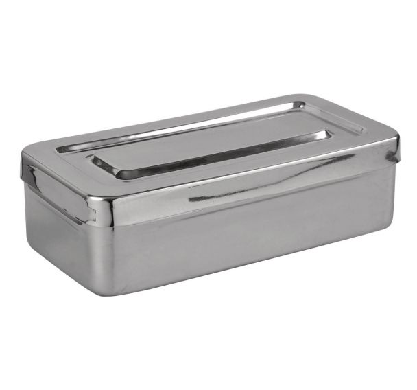 Boite en Inox rectangulaire avec couvercle Manutan Collectivités