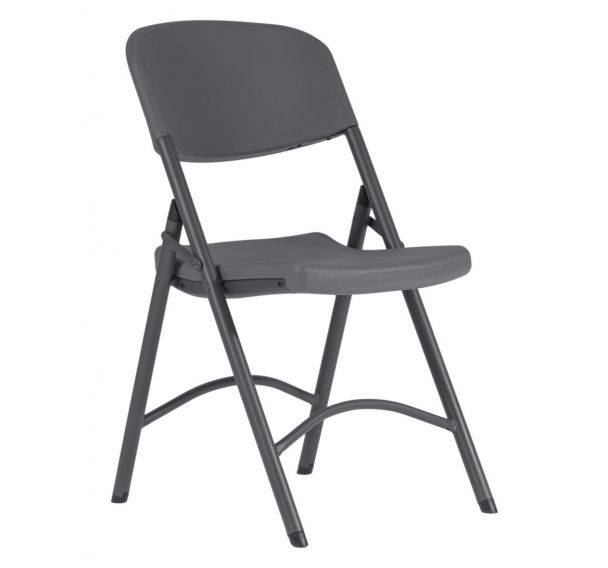 Lot De 4 Chaises Pliantes Rembourrées - Support 158 Kg - Cadre Acier Robuste - Intérieur/extérieur - Noir