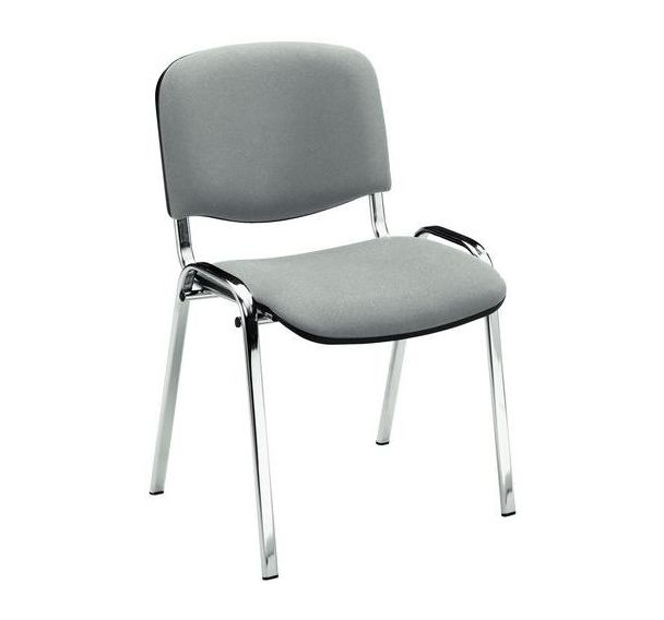 Lot De 5 Chaises De Réunion Empilables – Siège Et Dossier Rembourrés, Charge 150 Kg, Pour Bureau, Salle D’attente