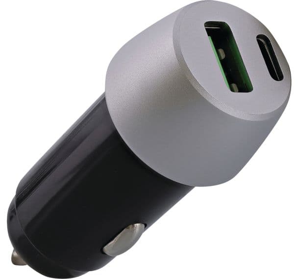 Chargeur allume-cigares USB-A et USB-C 38W