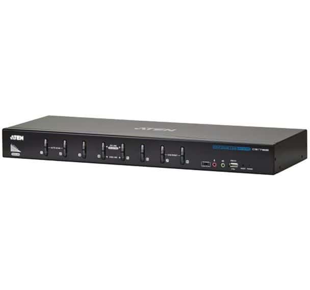 Commutateur KVM DVI/USB et Audio 8 ports Dual Link ATEN