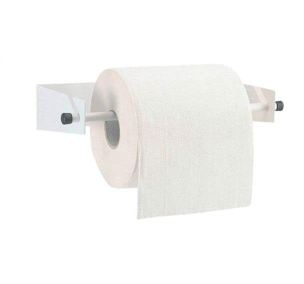Porte papier toilette à ventouse - Blanc - Abri Services