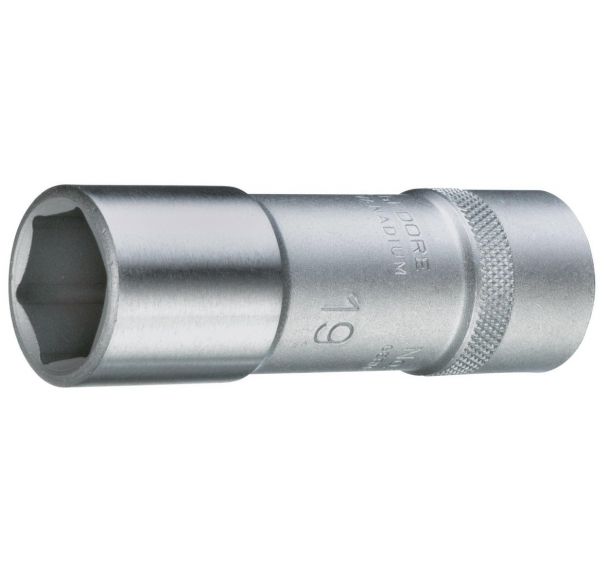Douille Métrique Profonde 6 Pans 1/2" 19 Mm - Outil Précis Et Durable Pour Mécanique