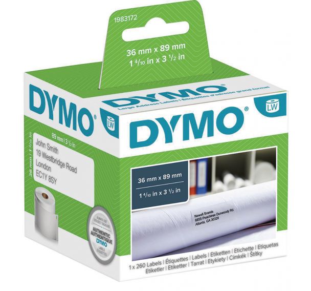 Étiquette adhésive adresse papier blanc LabelWriter - Dymo