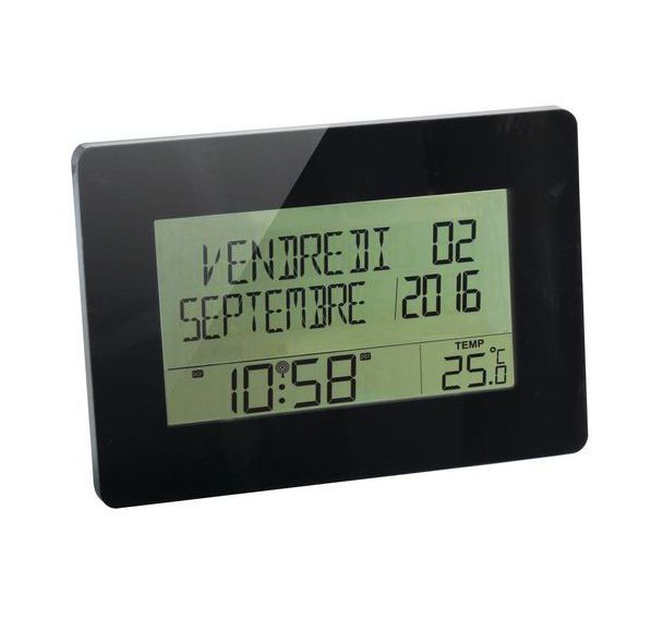 Horloge calendrier radio contrôlée Memento Orium Manutan Collectivités