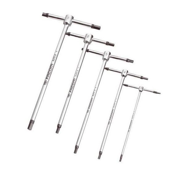 Clé Mâle 6 Pans À Poignée En T Métrique King Tony