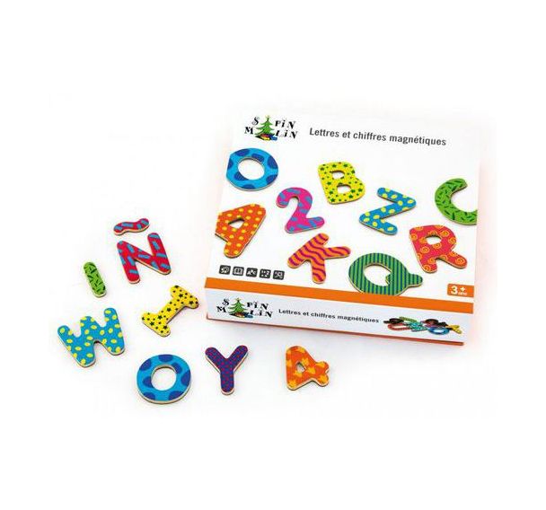 Lettres Et Chiffres Magnétiques En Bois, Jouets, A... – Grandado