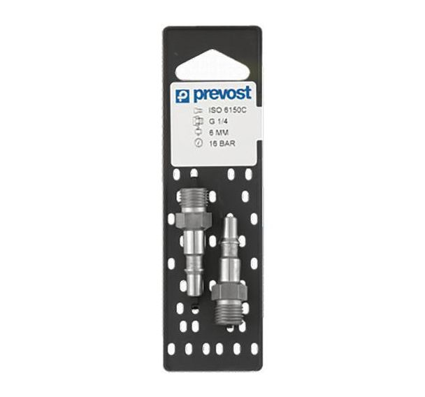 Lot De 2 Raccords Rapides Sécurité Prevost ISO C, 6mm, Neufs, CSI061806