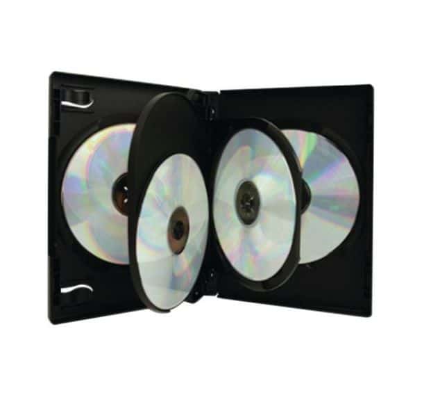 Lot de 3 Boitier dvd noir pour 4 dvd