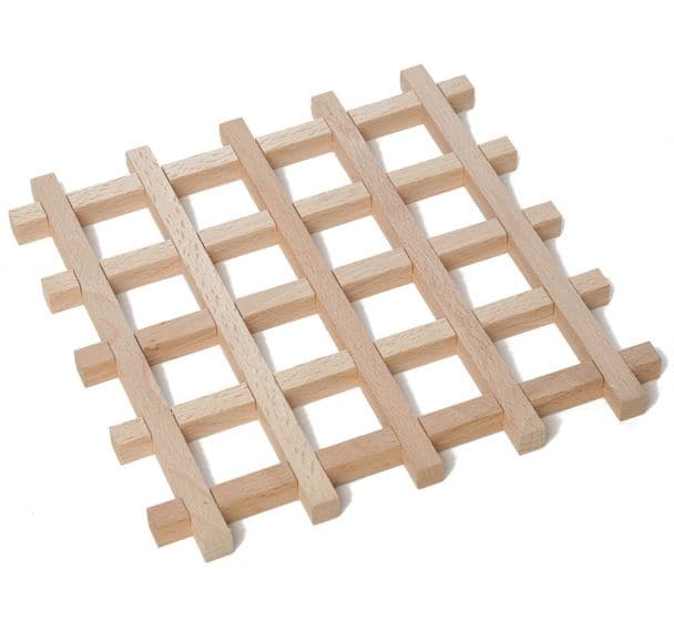 Dessous de plat en bois carré
