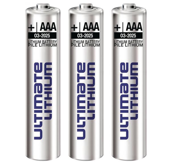 Lot de 3 Piles Lithium (AAA) - Testo