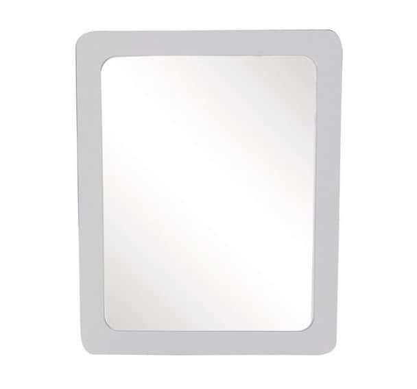 Miroir pour sanitaire incassable avec cadre PVC - Manutan