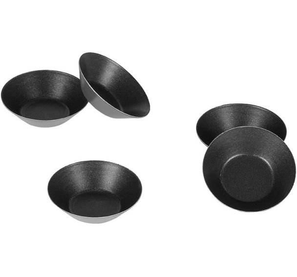 KitchenCraft Boîtes à Tartelettes Cannelées en Aluminium avec Bases