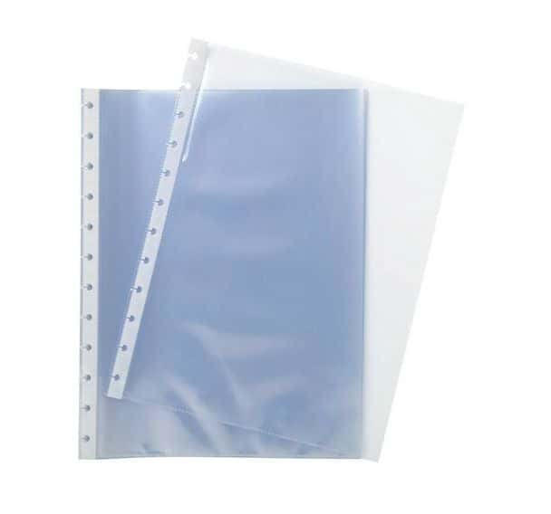 EXACOMPTA Sachet de 10 pochettes perforées A4 PP transparent lisse