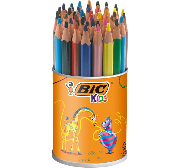 Pot 48 crayons de couleurs Bic