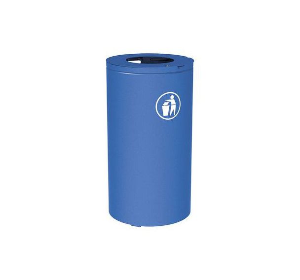 Poubelle Guillouard 30L Galvanisée - Style Américain Rétro - Ø35cm