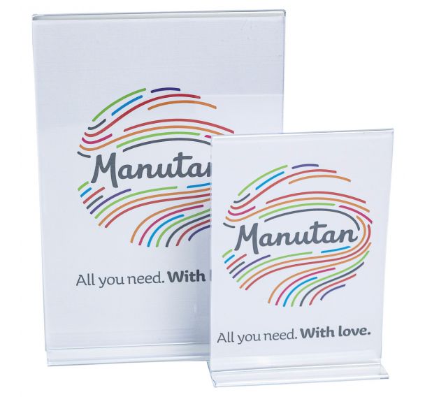 Lot De 4 Présentoirs De Table En Acrylique A6 - Porte-menu, Support Affiche Transparent
