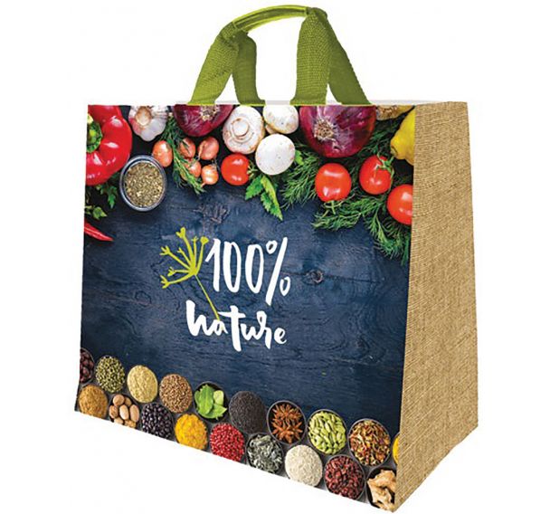 Sac cabas polypropylene tiss 100 nature 30l
