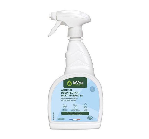 Spray détergent désinfectant multisurfaces Actipur 750ml Manutan