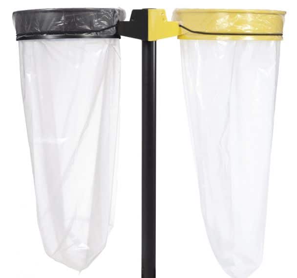 Support sac-poubelle de tri sans couvercle pour l'extérieur - 110 L -  Manutan