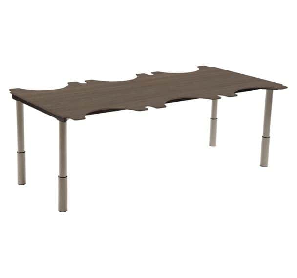 Table Ergo Technic 205 x 110 cm réglable en hauteur - compact