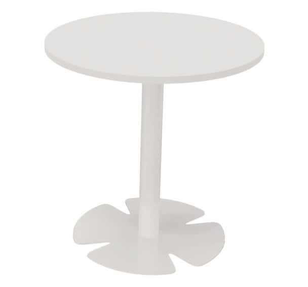 Table - Plateau rond - Ø 60 cm - Coloris blanc