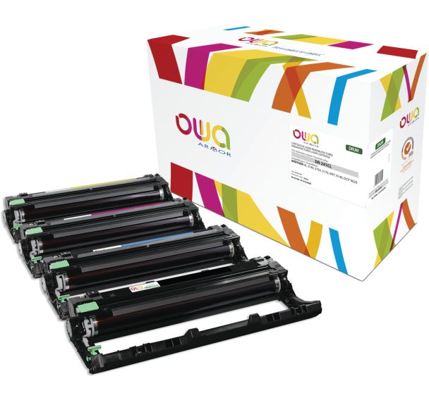 CLYWENSS Unità Tamburo DR-241CL Compatibile Brother – Confezione Da 4 (Nero, Ciano, Magenta, Giallo)
