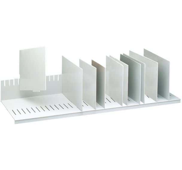 Module de rangement Paperflow - 5 compartiment - l. 25,8 cm - gris