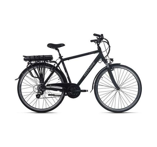 VTC lectrique homme KS Cycling Marseille 28 pouces noir