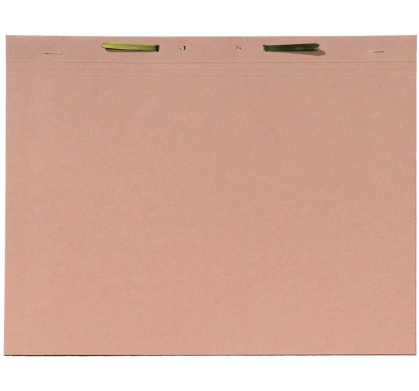 100 Chemises sous-dossier A4 avec reliure métal Fastener chamois