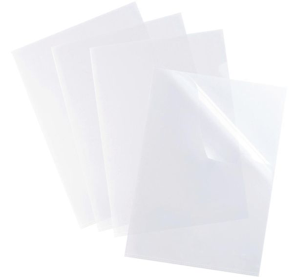 100 Pochette perforée lisse incolore A4 - Oxford