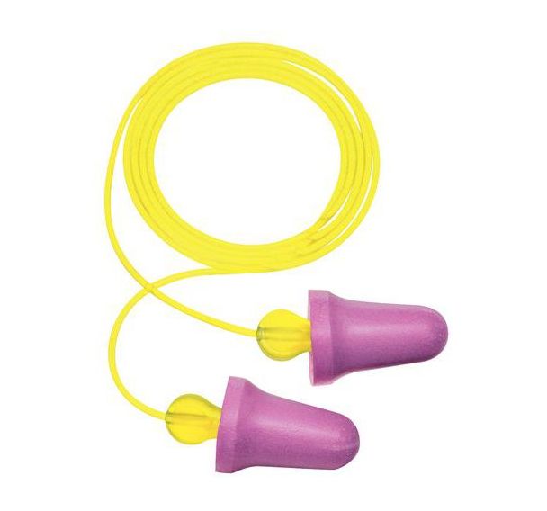 100 paires bouchons d'oreille no-touch avec cordelette