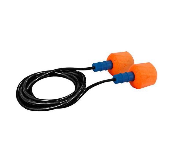 100 paires de Bouchons d'oreille EZ-Twist - Orange - Avec cordelette