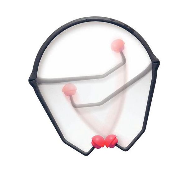 10 Arceaux Anti Bruit Percap Pliable 24 dB - EN 352-2 - Noir/orange