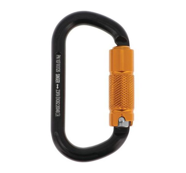 10 Mousqueton aluminium à verrouillage automatique triple action