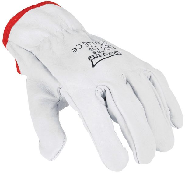 10 Paires Gants de manutention fleur de bovin taille 10