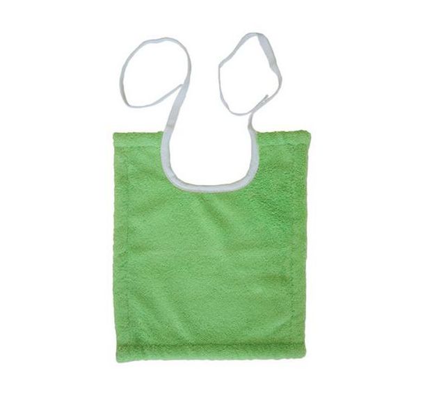10 bavoirs lacette microfibre uni