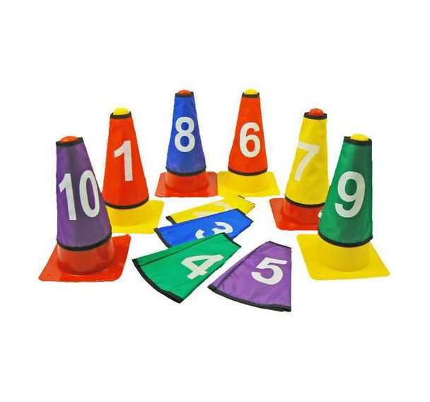 10 cols de cônes numerotés