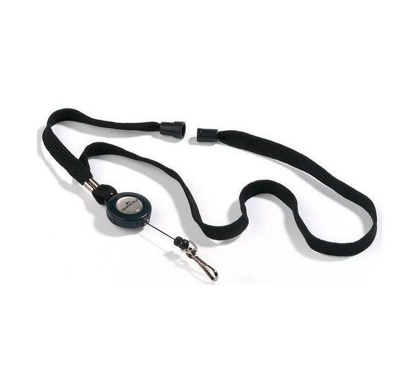 10 lacets textile avec enrouleur Noir