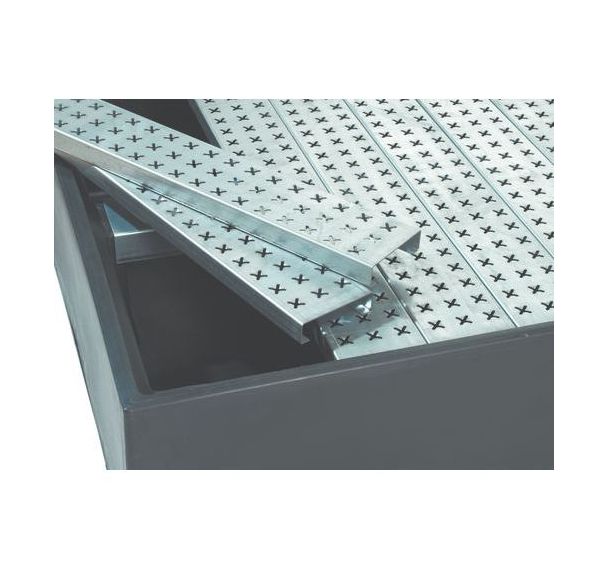 10 modules caillebotis pour palette de 220 L