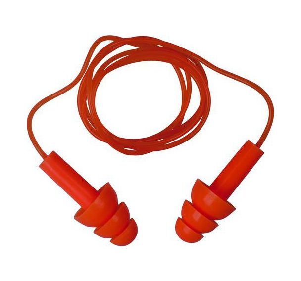 10 paires Bouchons d'oreille sur Cordelette - Silicone