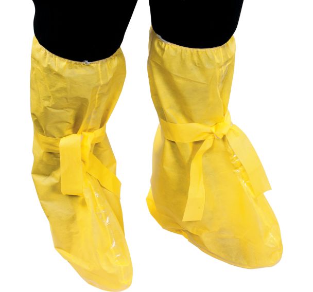 10 paires de surbottes en deltachem® à usage unique jaune