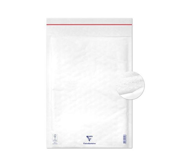 10 pochettes à bulles 300x440 Kraft blanc 90g ss film