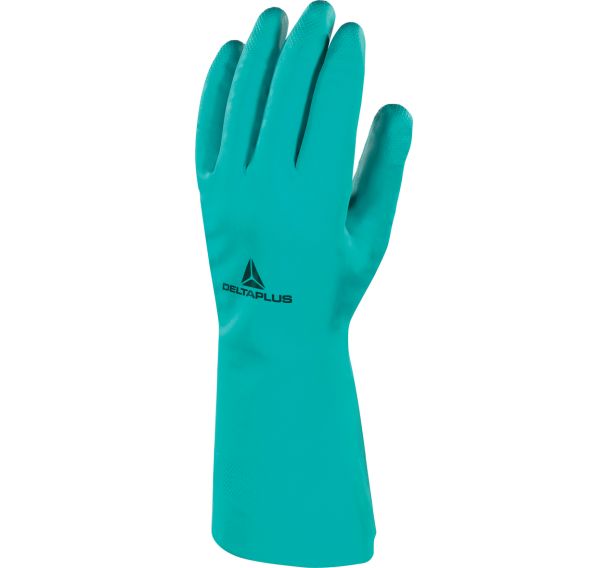 12 paires Gant Nitrile sur support jersey coton VE803 Taille XL Vert