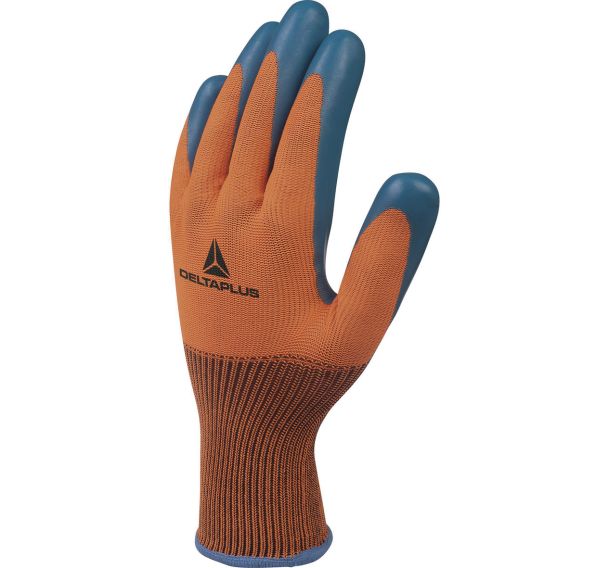 12 paires de Gant tricot polyester - paume enduite latex - taille 10