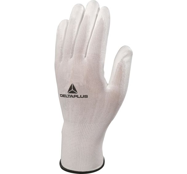 12 paires de gant tricot pes/pu blanc 11 - VE702P11