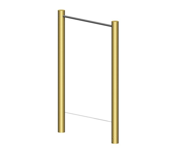 1 seule barre fixe - scellement direct