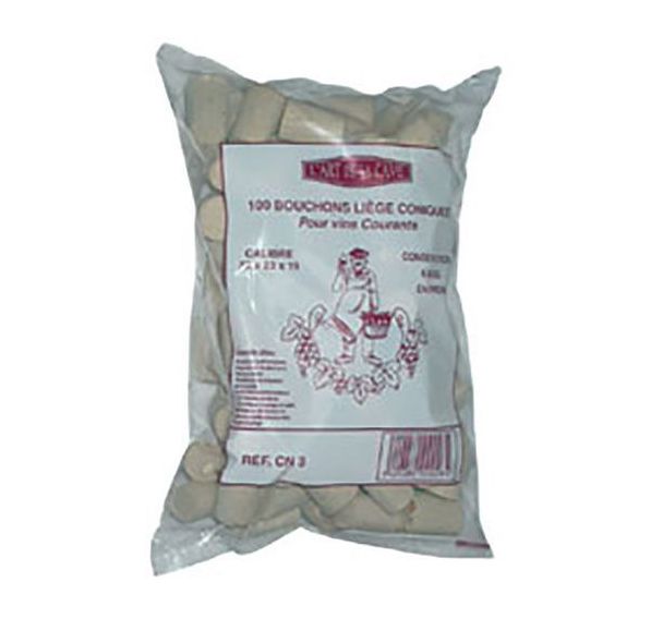 200 Bouchon conique pour conservation longue durée sachet de 100