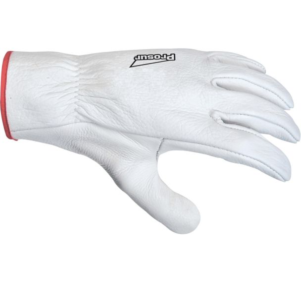 20 Gants cuir tout fleur bovin avec serrage élastique taille 8